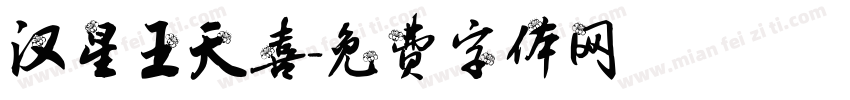 汉星王天喜字体转换
