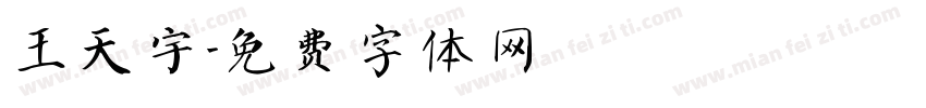 王天宇字体转换