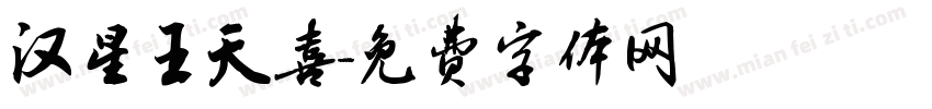 汉星王天喜字体转换