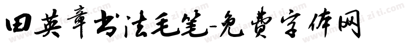 田英章书法毛笔字体转换