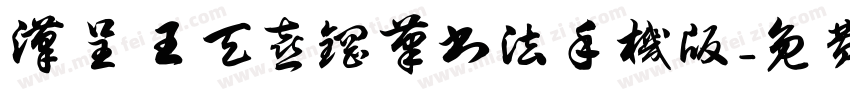汉呈王天喜钢笔书法手机版字体转换