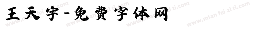 王天宇字体转换