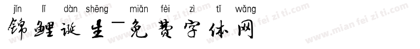 锦鲤诞生字体转换