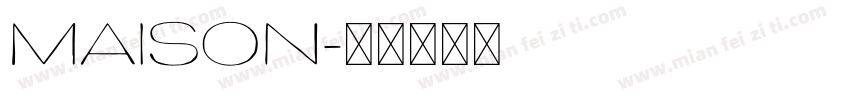 Maison字体转换