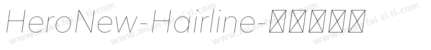 HeroNew-Hairline字体转换