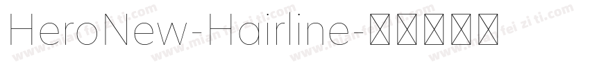 HeroNew-Hairline字体转换