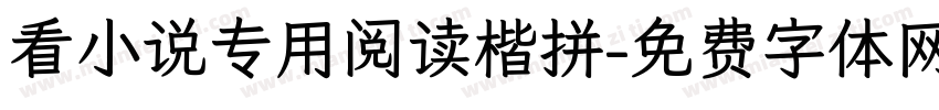 看小说专用阅读楷拼字体转换