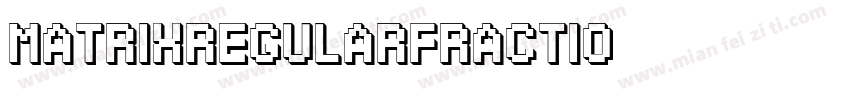 MatrixRegularFractio字体转换