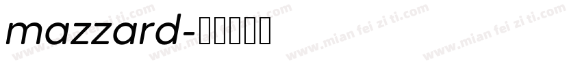 mazzard字体转换