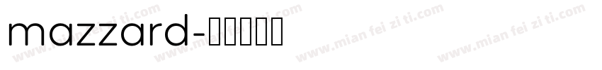mazzard字体转换