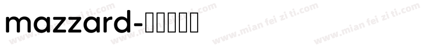 mazzard字体转换