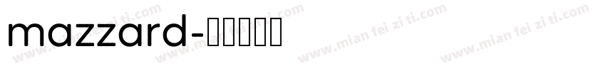 mazzard字体转换