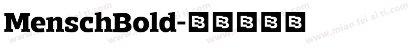 MenschBold字体转换