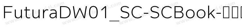 FuturaDW01_SC-SCBook字体转换