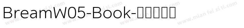 BreamW05-Book字体转换