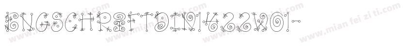 EngschriftDIN1422W01字体转换