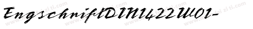 EngschriftDIN1422W01字体转换