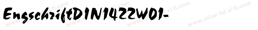 EngschriftDIN1422W01字体转换