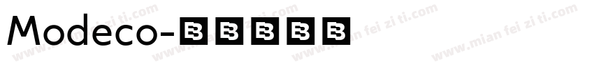 Modeco字体转换