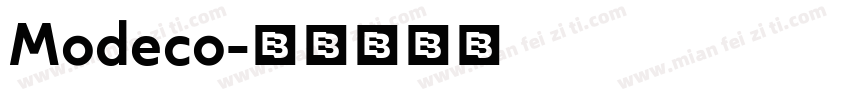 Modeco字体转换