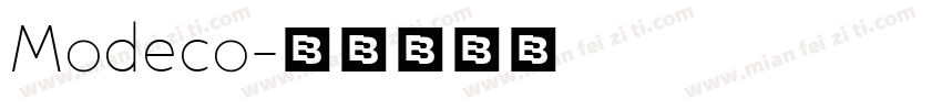 Modeco字体转换