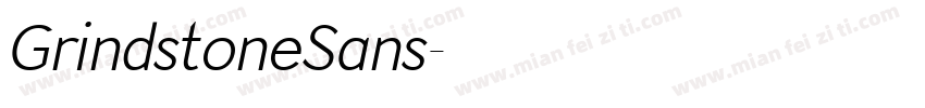 GrindstoneSans字体转换