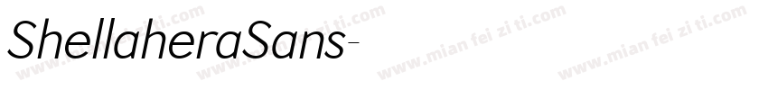 ShellaheraSans字体转换