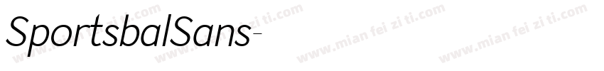 SportsbalSans字体转换