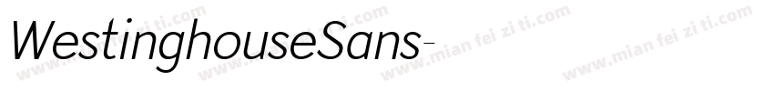 WestinghouseSans字体转换