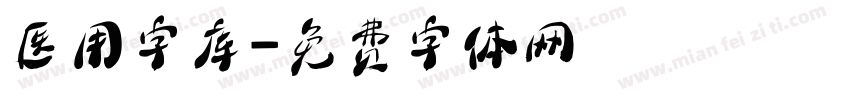 医用字库字体转换