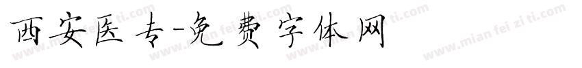 西安医专字体转换