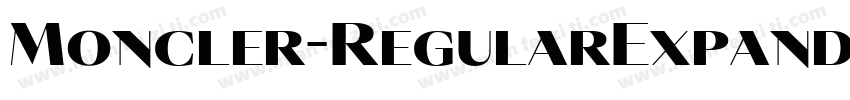 Moncler-RegularExpanded字体转换