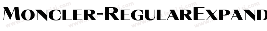 Moncler-RegularExpanded字体转换