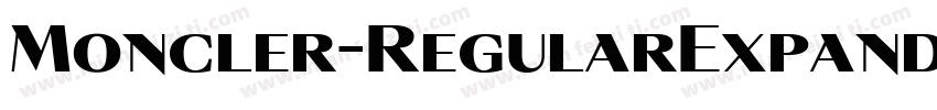 Moncler-RegularExpanded字体转换