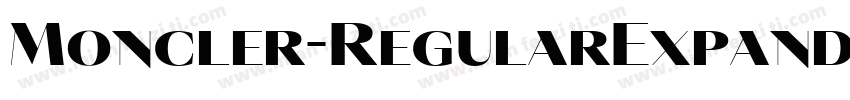 Moncler-RegularExpanded字体转换