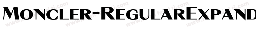 Moncler-RegularExpanded字体转换