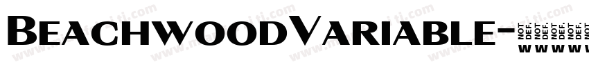 BeachwoodVariable字体转换