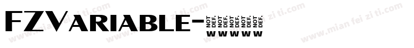 FZVariable字体转换