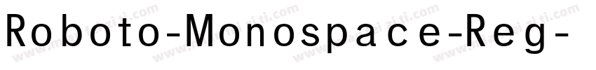 Roboto-Monospace-Reg字体转换