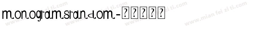 monogramsrandom字体转换