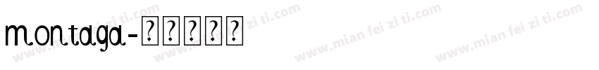 montaga字体转换
