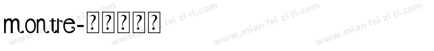 montre字体转换