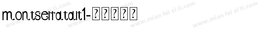 montserratalt1字体转换