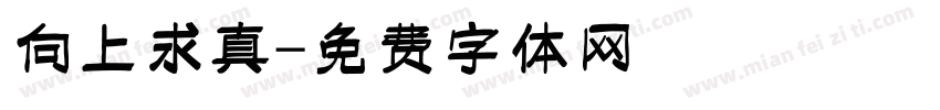 向上求真字体转换