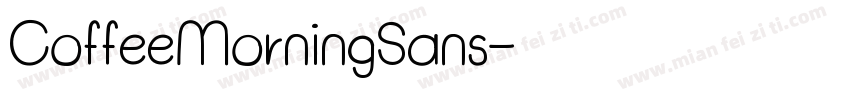 CoffeeMorningSans字体转换