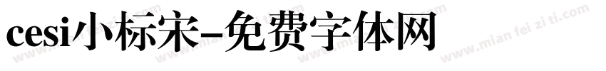 cesi小标宋字体转换