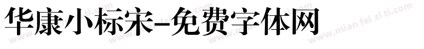 华康小标宋字体转换