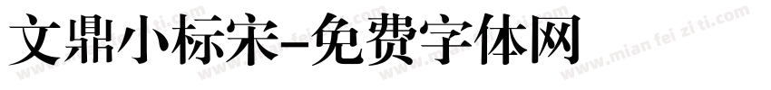 文鼎小标宋字体转换