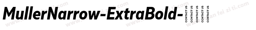 MullerNarrow-ExtraBold字体转换