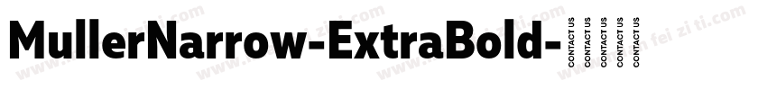 MullerNarrow-ExtraBold字体转换